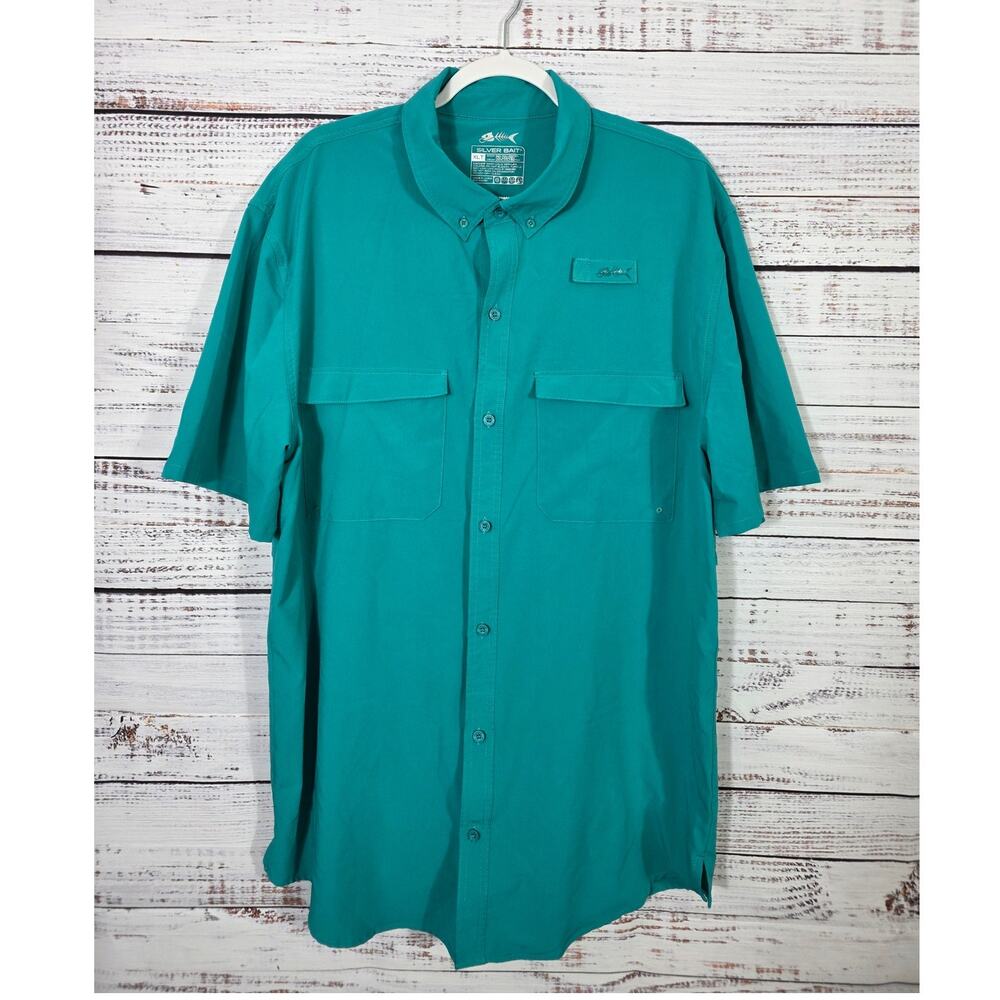 Silver Bait Vented mens fishing shirt size XLT